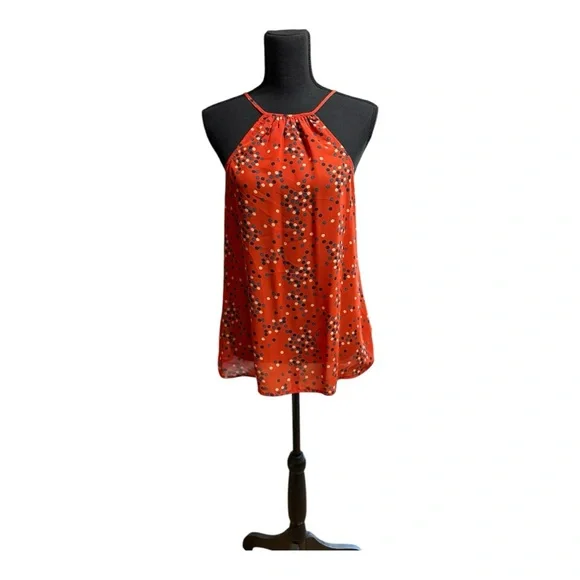 Collective Concepts halter top in red with a polka dot pattern. - Picture 1 of 5